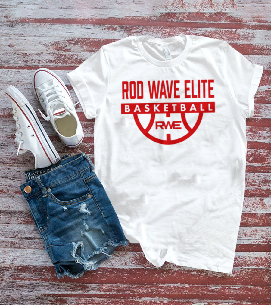 Rod Wave Elite Basketball RWE Performance White T-Shirt