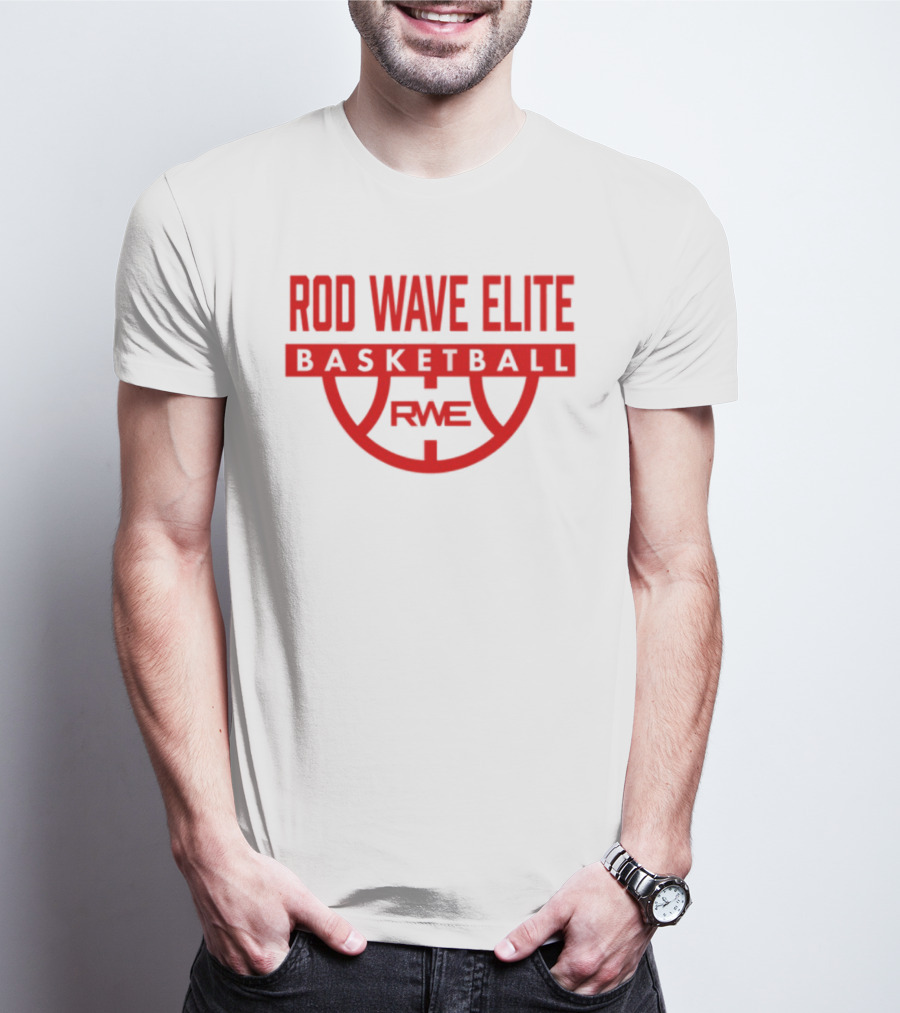 Rod Wave Elite Basketball RWE Performance White T-Shirt