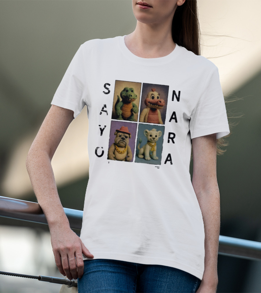 Sayonara Fvmily Vintage Animal Characters T-Shirt