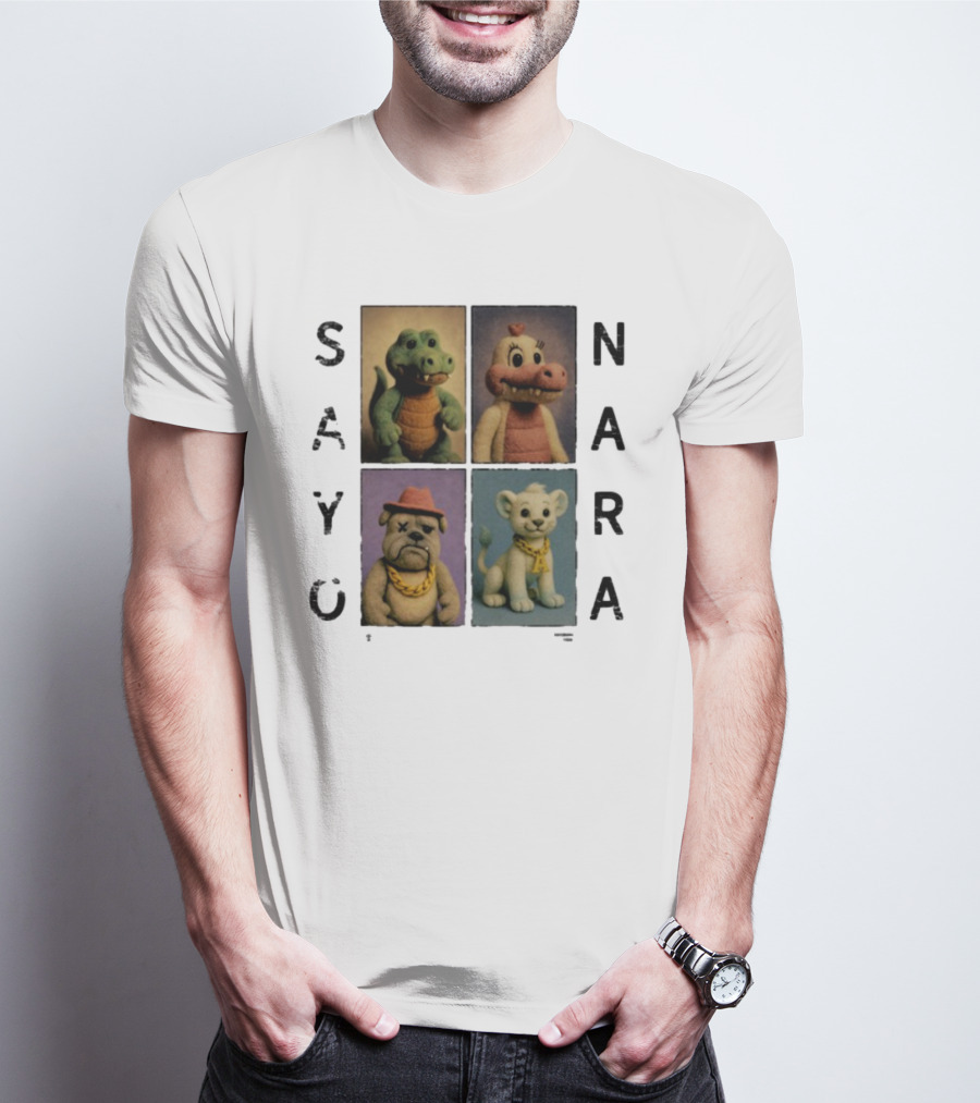 Sayonara Fvmily Vintage Animal Characters T-Shirt