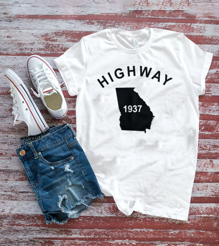 Highway 1937 Georgia Map Design Tyrus T-Shirt