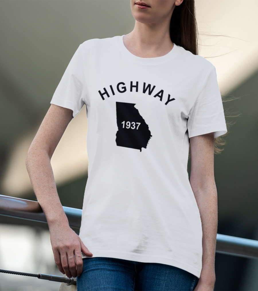 Highway 1937 Georgia Map Design Tyrus T-Shirt
