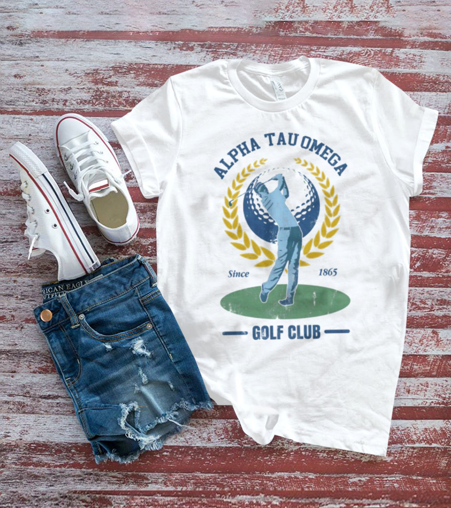 Alpha Tau Omega Golf Club Vintage Design Since 1865 T-Shirt