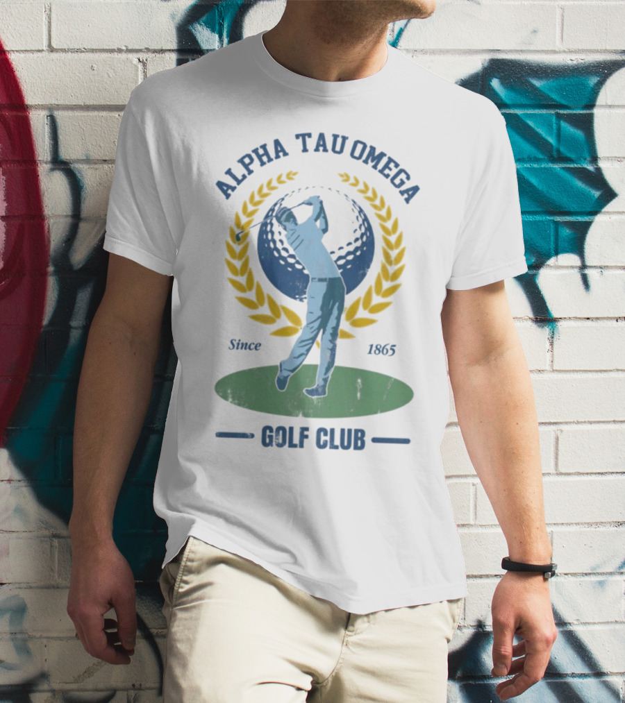 Alpha Tau Omega Golf Club Vintage Design Since 1865 T-Shirt