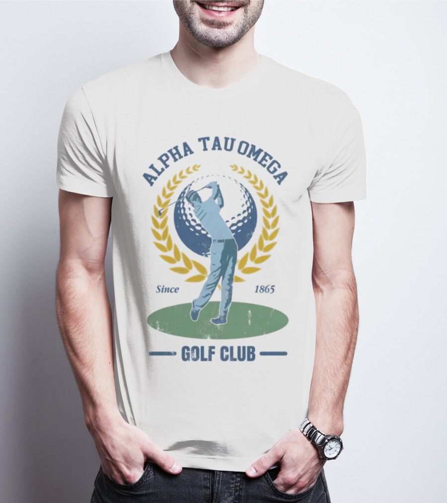 Alpha Tau Omega Golf Club Vintage Design Since 1865 T-Shirt