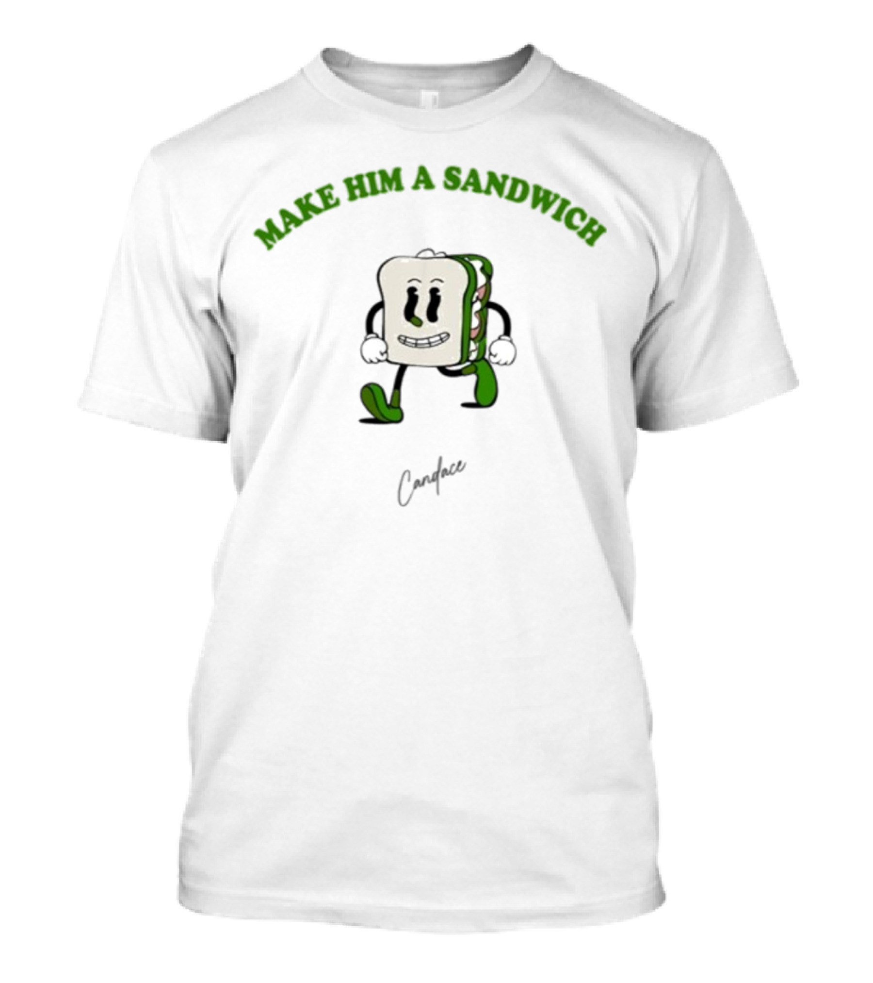 Candace Owens Make Him A Sandwich Walking Sandwich Character T-Shirt