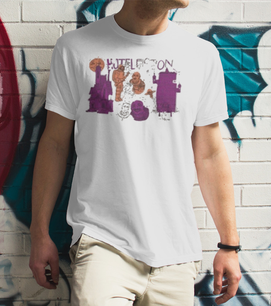 Hotel Fiction Astronaut Space Adventure Moon And Rocket Scene T-Shirt