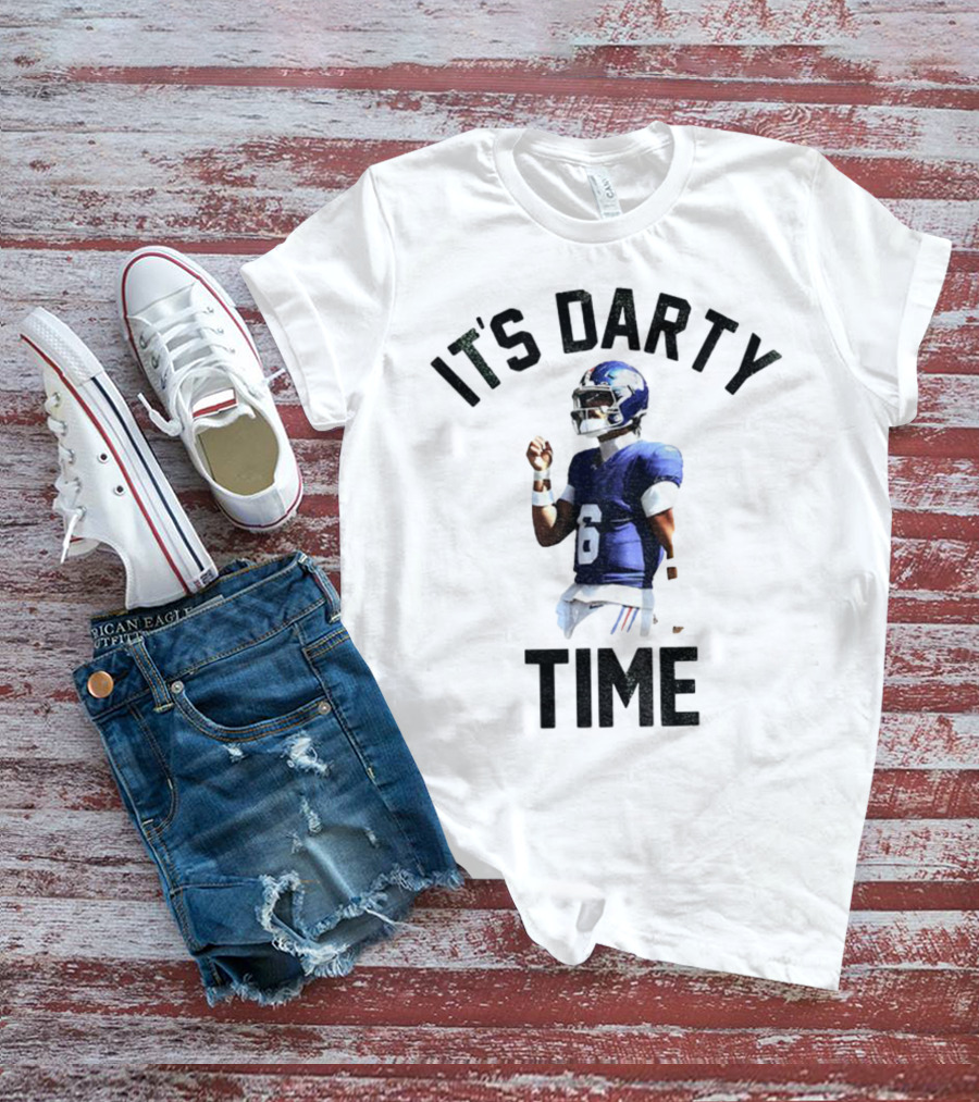 Jaxson Dart It's Darty Time New York Giants Football NFL 2025 T-Shirt