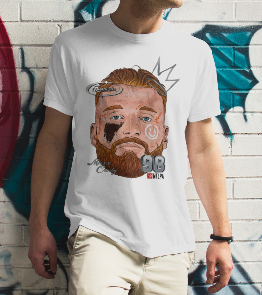 Euphoria Maxx Crosby 98 NFL Fat Head Illustration T-Shirt