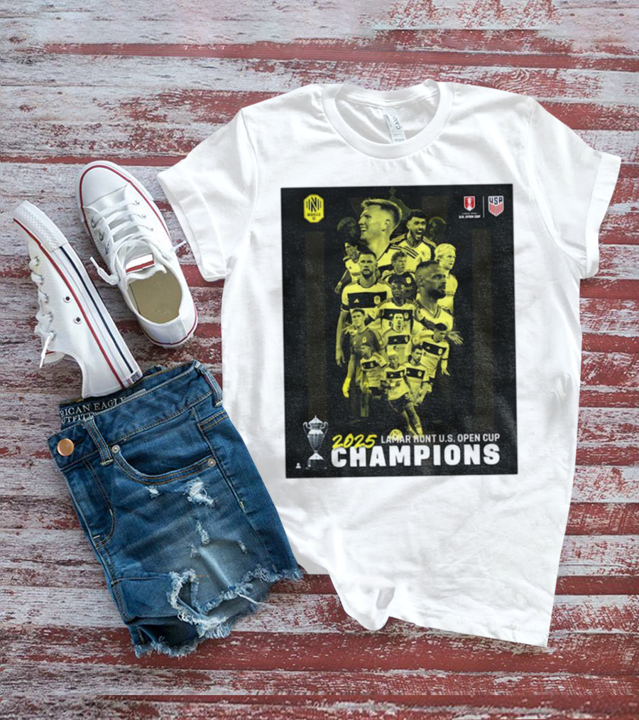 Nashville SC 2025 Lamar Hunt U.S. Open Cup Champions T-Shirt