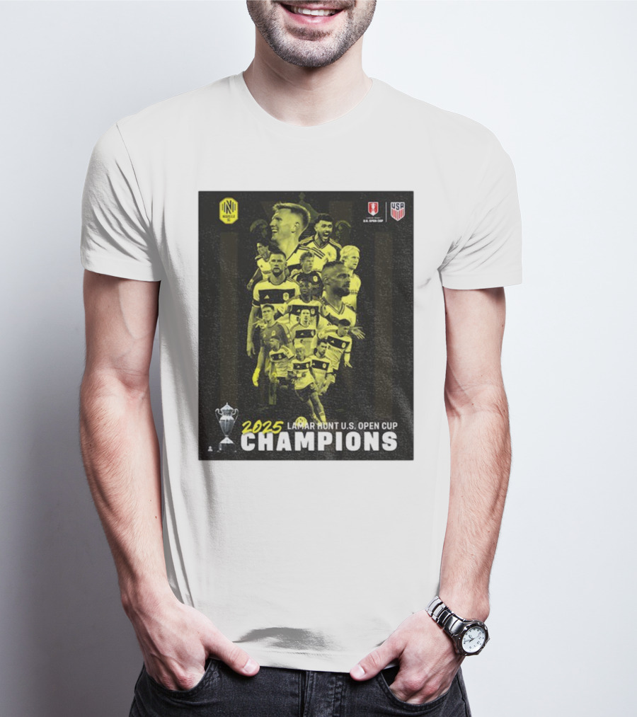 Nashville SC 2025 Lamar Hunt U.S. Open Cup Champions T-Shirt