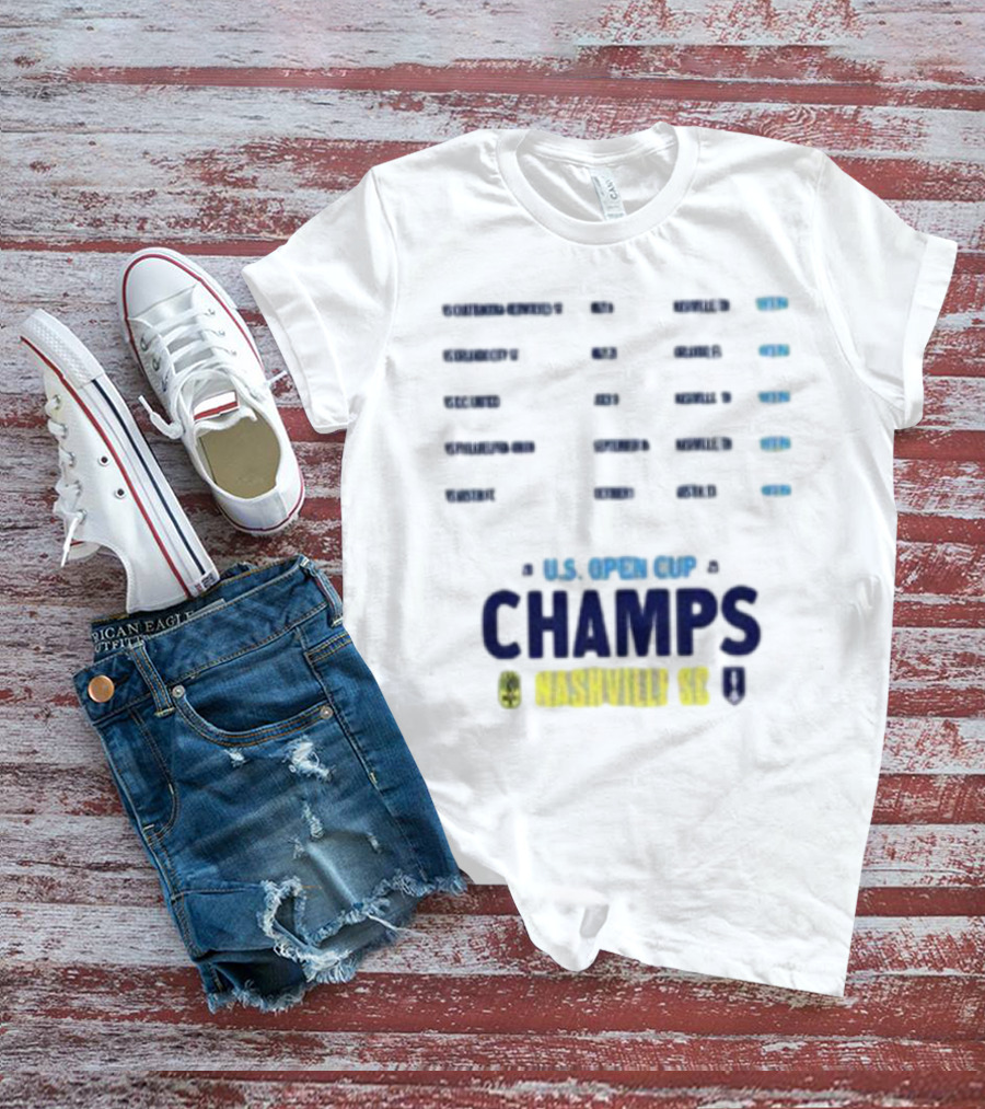 U.S. Open Cup Champs 2025 Nashville SC Concert Trophy T-Shirt