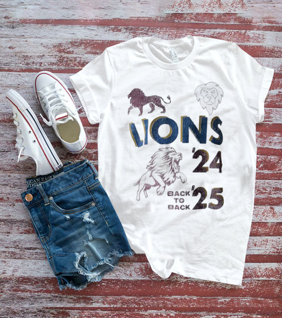 Lions Pride Back To Back '24 '25 T-Shirt