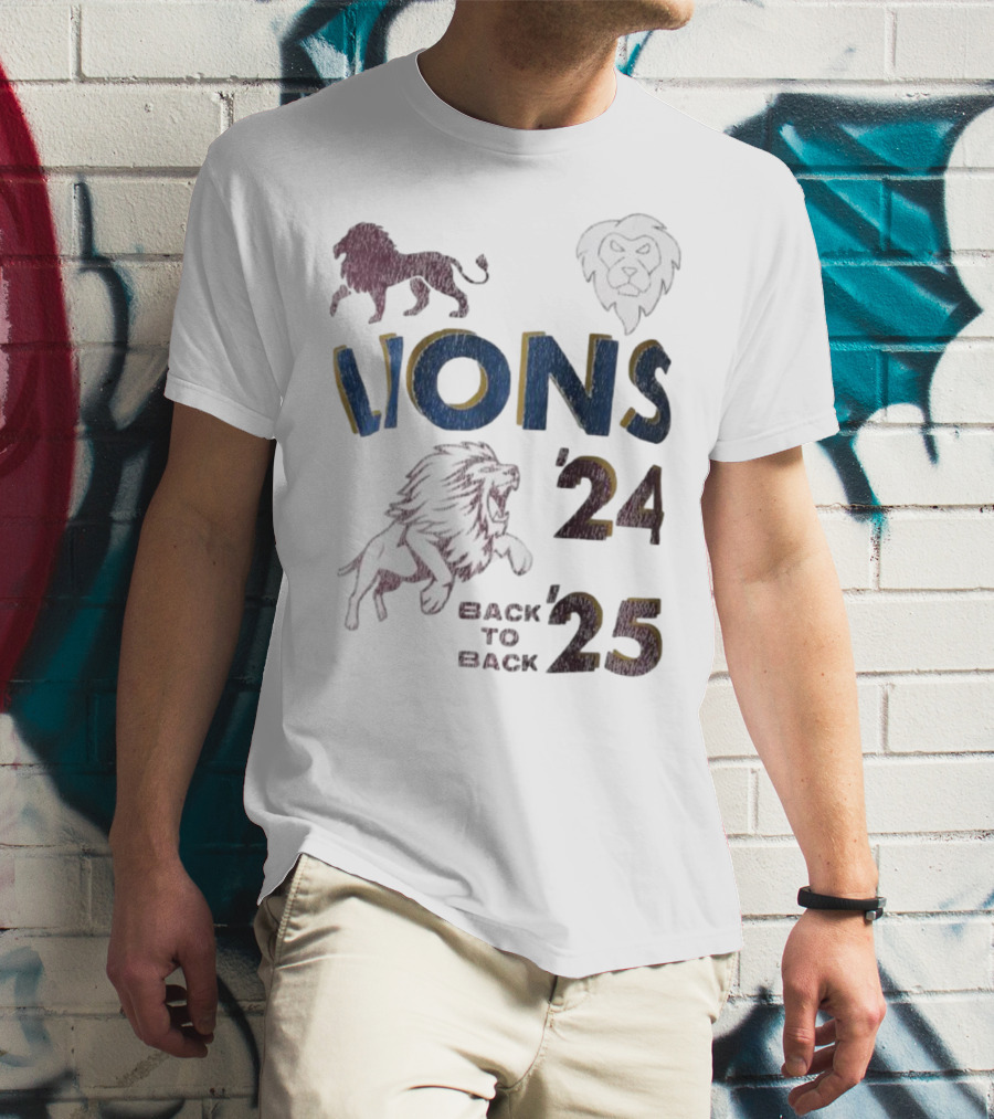 Lions Pride Back To Back '24 '25 T-Shirt