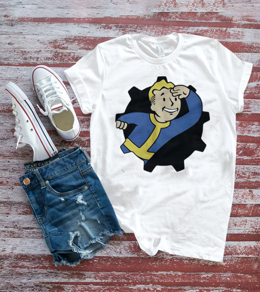 Fallout Vault Boy Lookout Iconic Pose T-Shirt