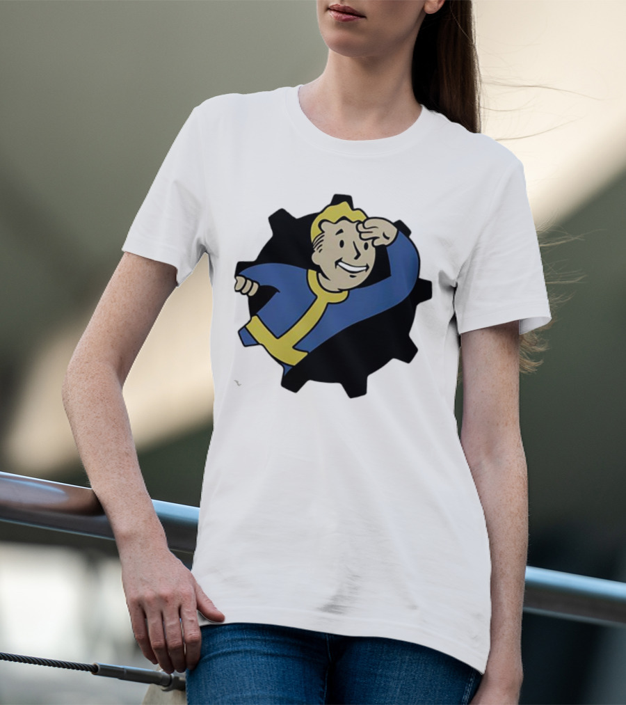 Fallout Vault Boy Lookout Iconic Pose T-Shirt