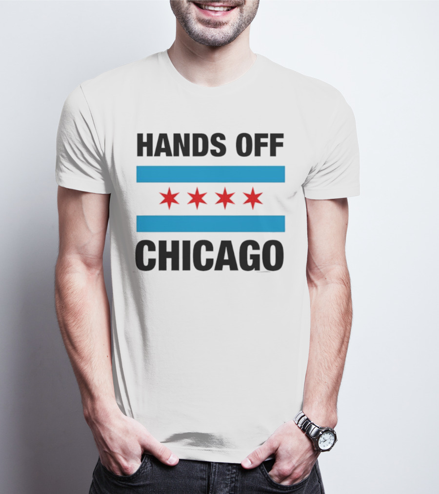 Chicago Flag Iconic Four Red Stars Blue Stripes T-Shirt