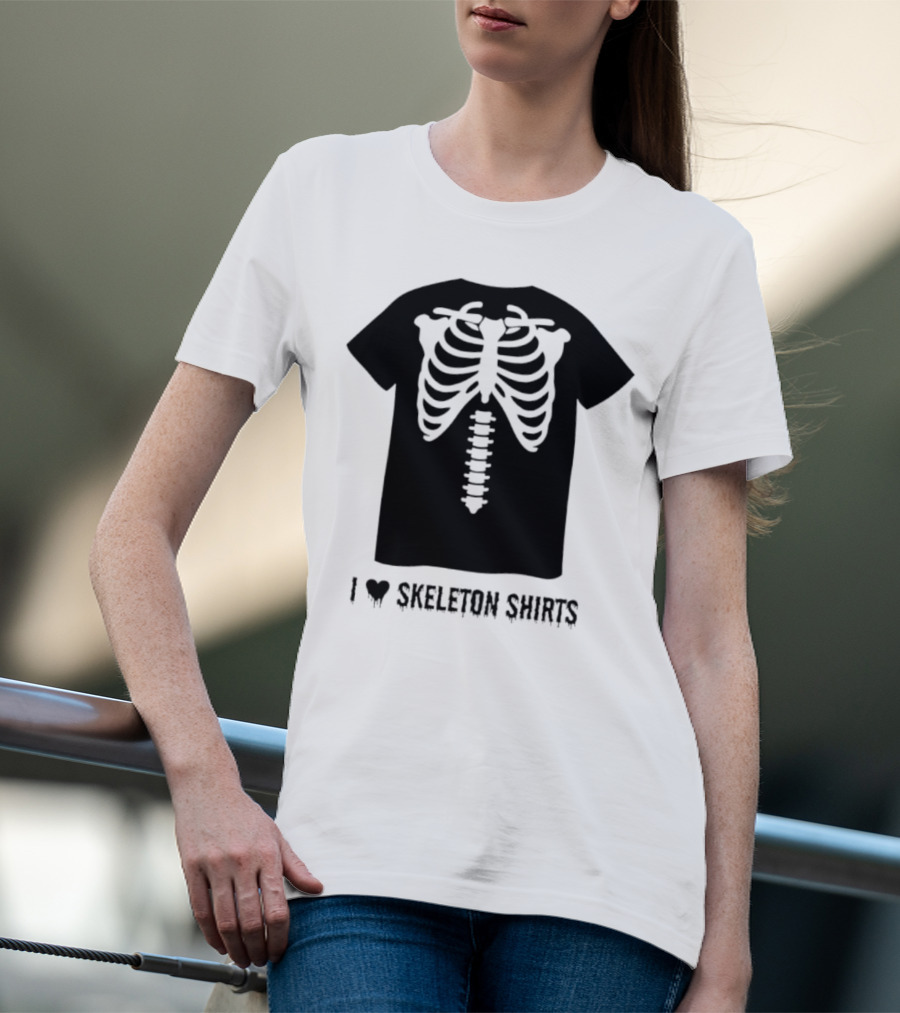 I Love Skeletons Heart Original Skeleton T-Shirt