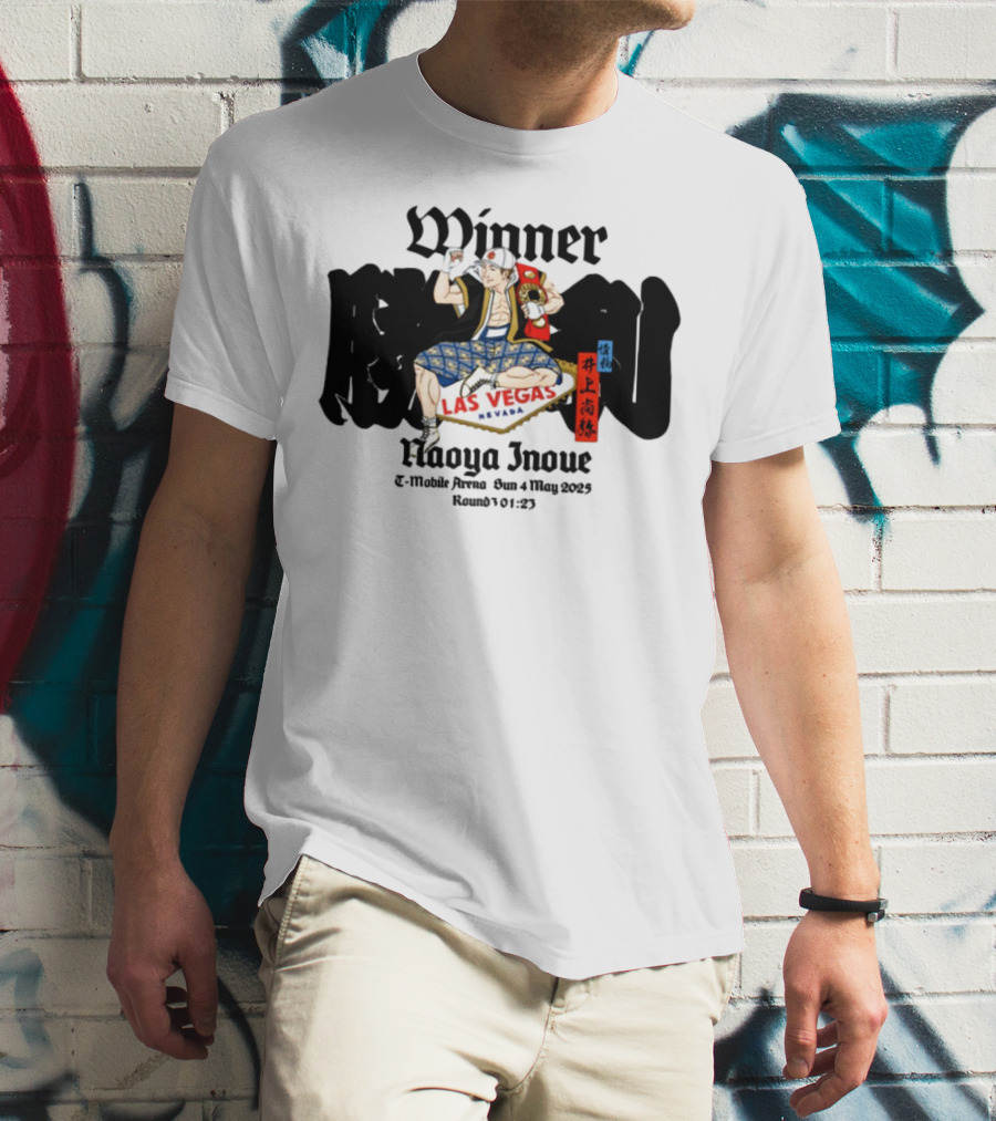 Monster Naoya Inoue Winner Las Vegas Nevada August 25 Round 10 323 T-Shirt