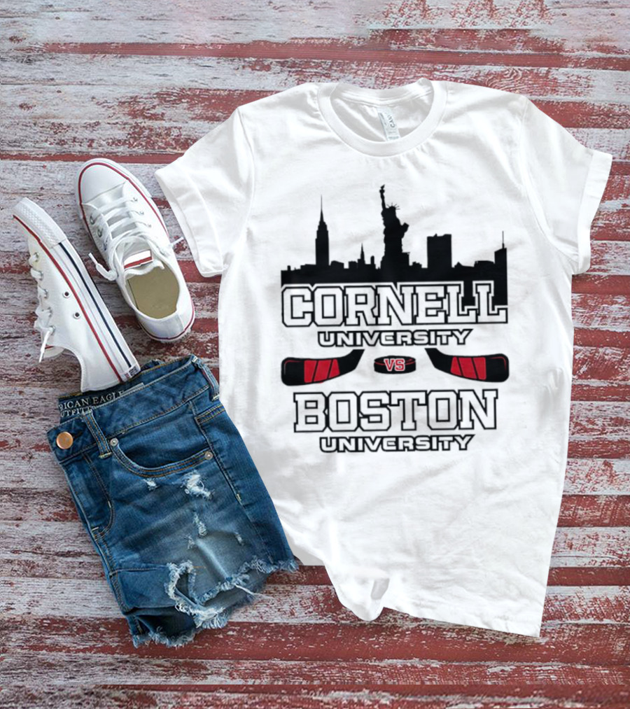 Red Hot Hockey Cornell University Boston University V8 T-Shirt