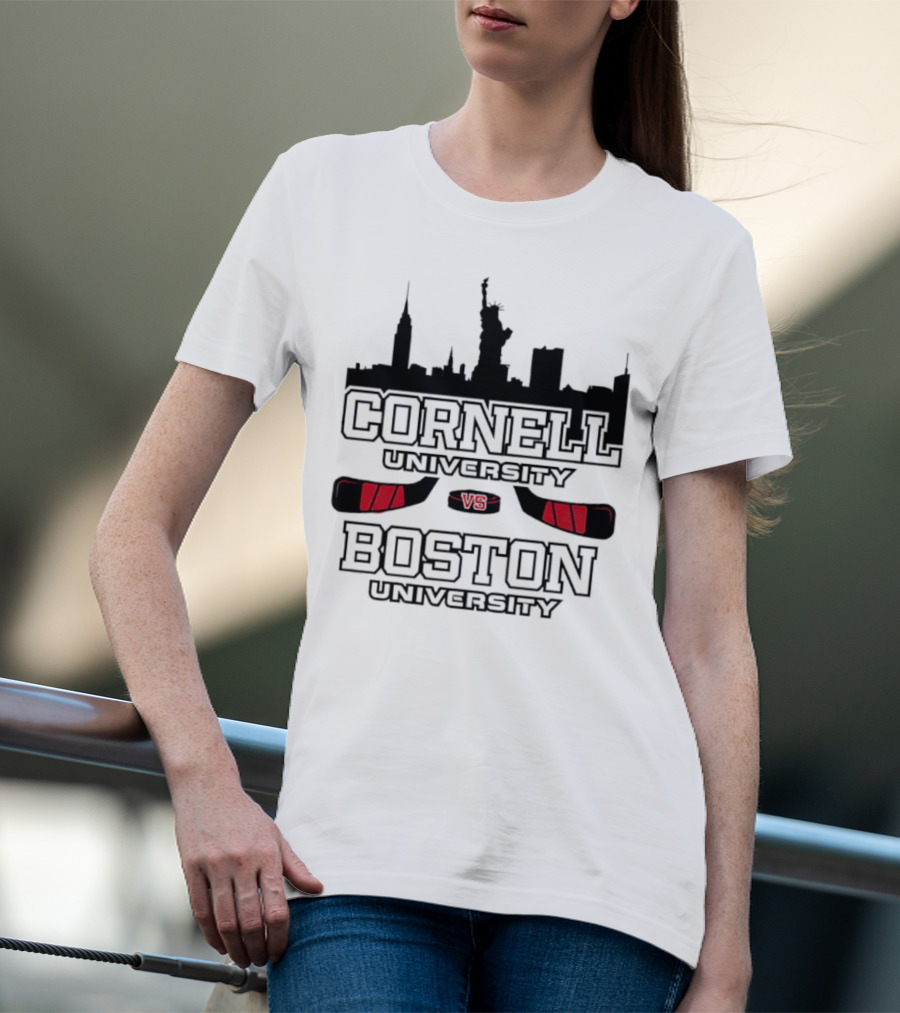 Red Hot Hockey Cornell University Boston University V8 T-Shirt