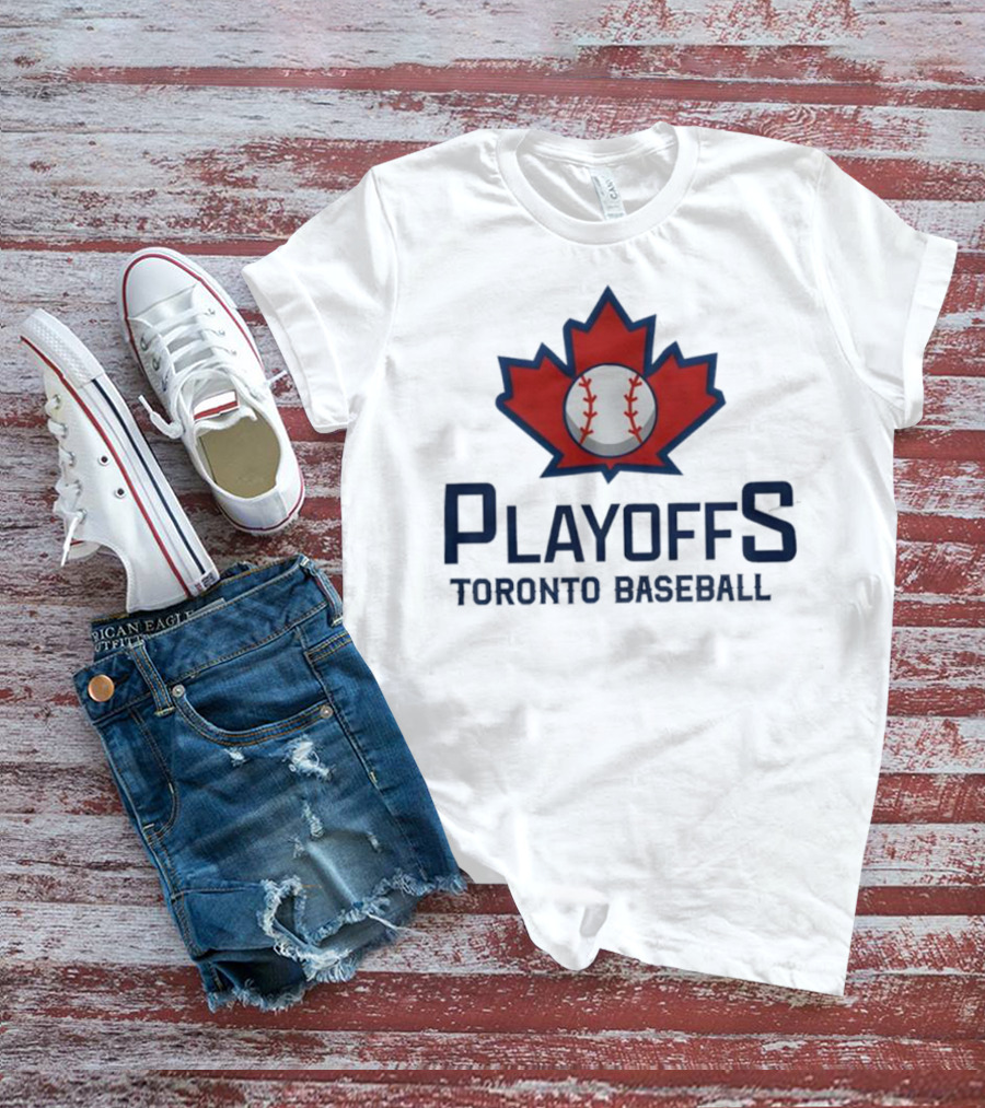 Toronto Baseball Playoffs Maple Leaf Icon T-Shirt