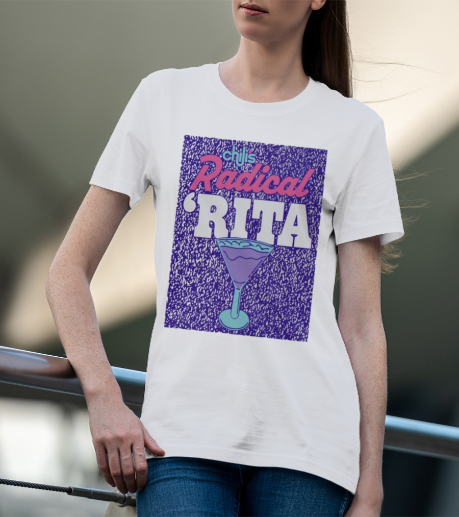 Chili's Radical Rita Retro Cocktail Margarita Vibes T-Shirt