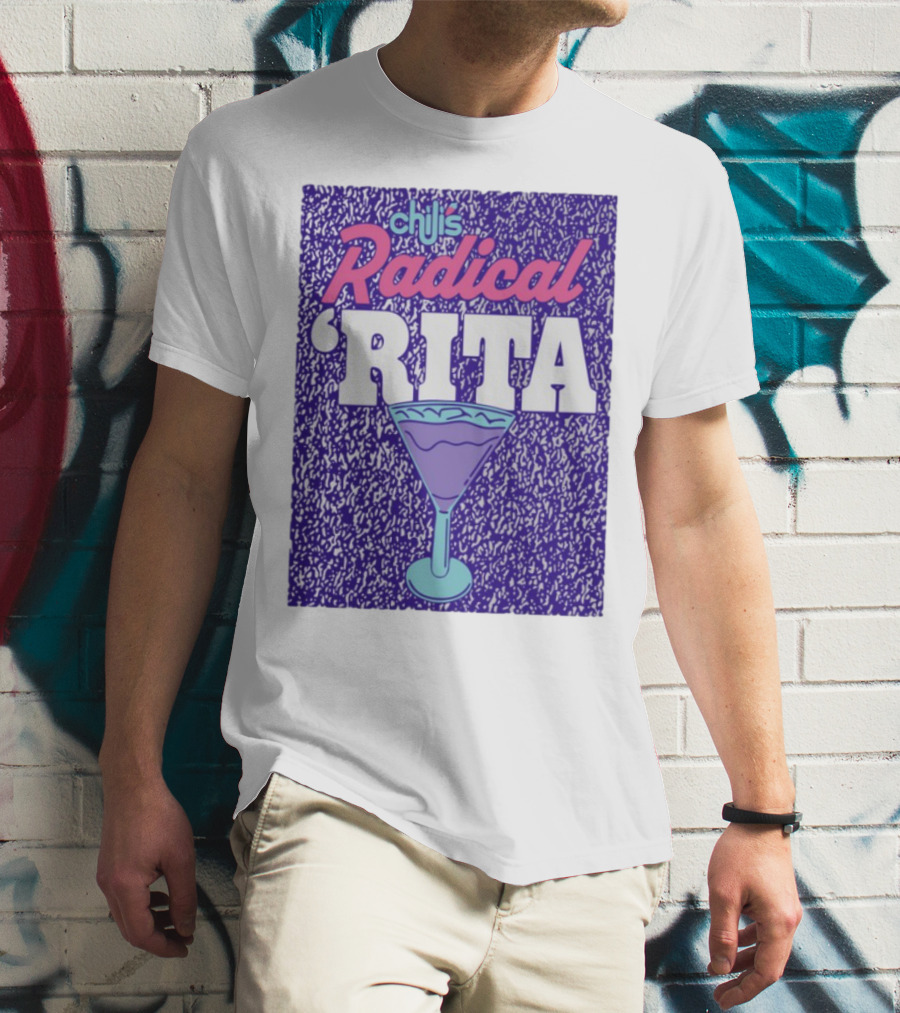 Chili's Radical Rita Retro Cocktail Margarita Vibes T-Shirt