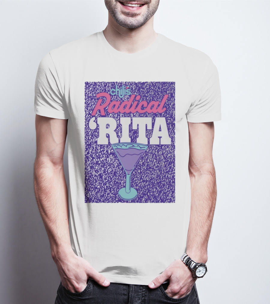 Chili's Radical Rita Retro Cocktail Margarita Vibes T-Shirt