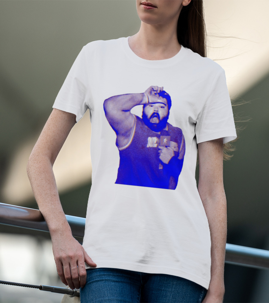 Karltowns Wearing Jason Dantona NYC Basketball Theme Blue Tone T-Shirt