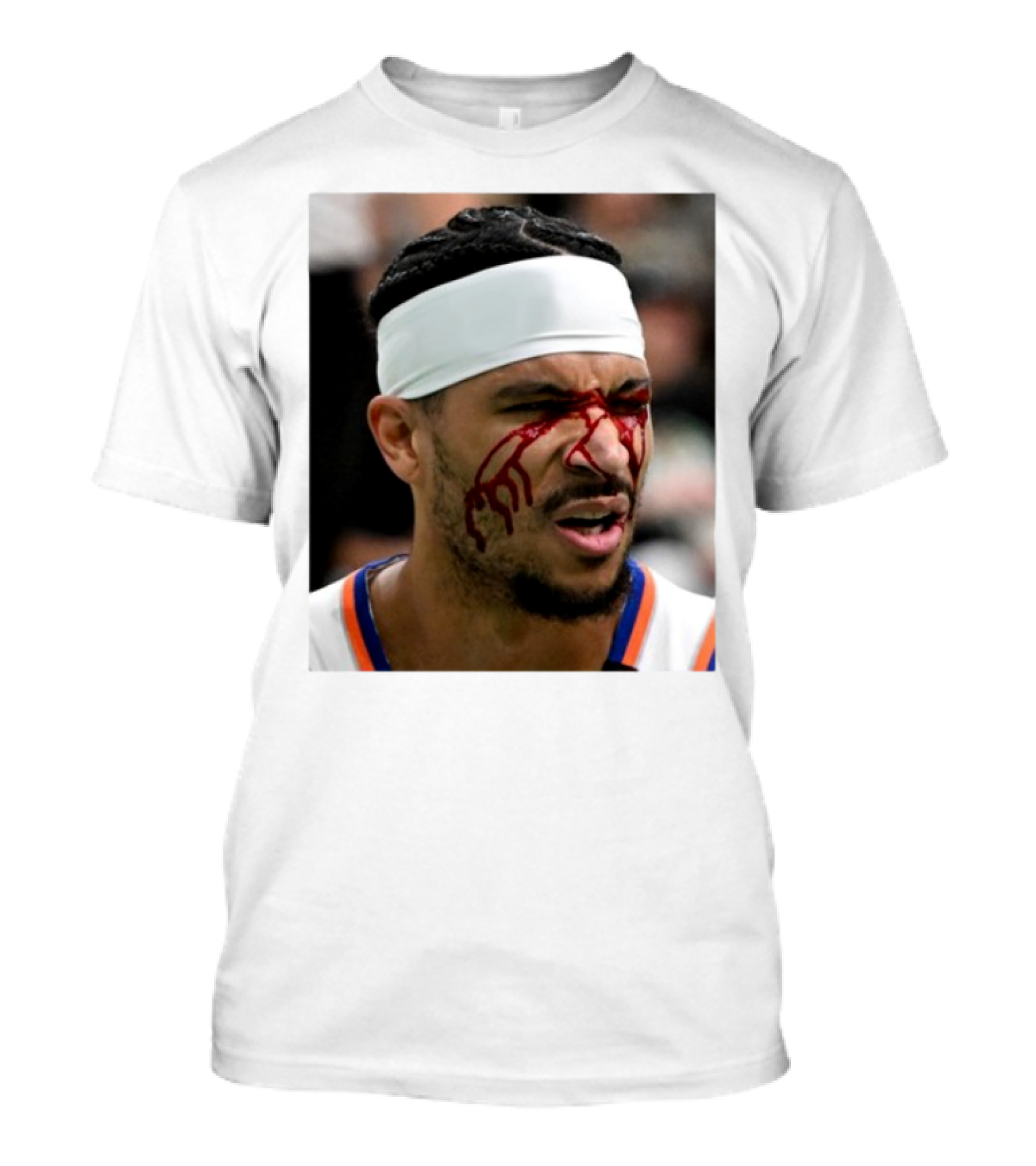 Limited Edition Josh Hart New York Knicks Elbowed Face Moment T-Shirt