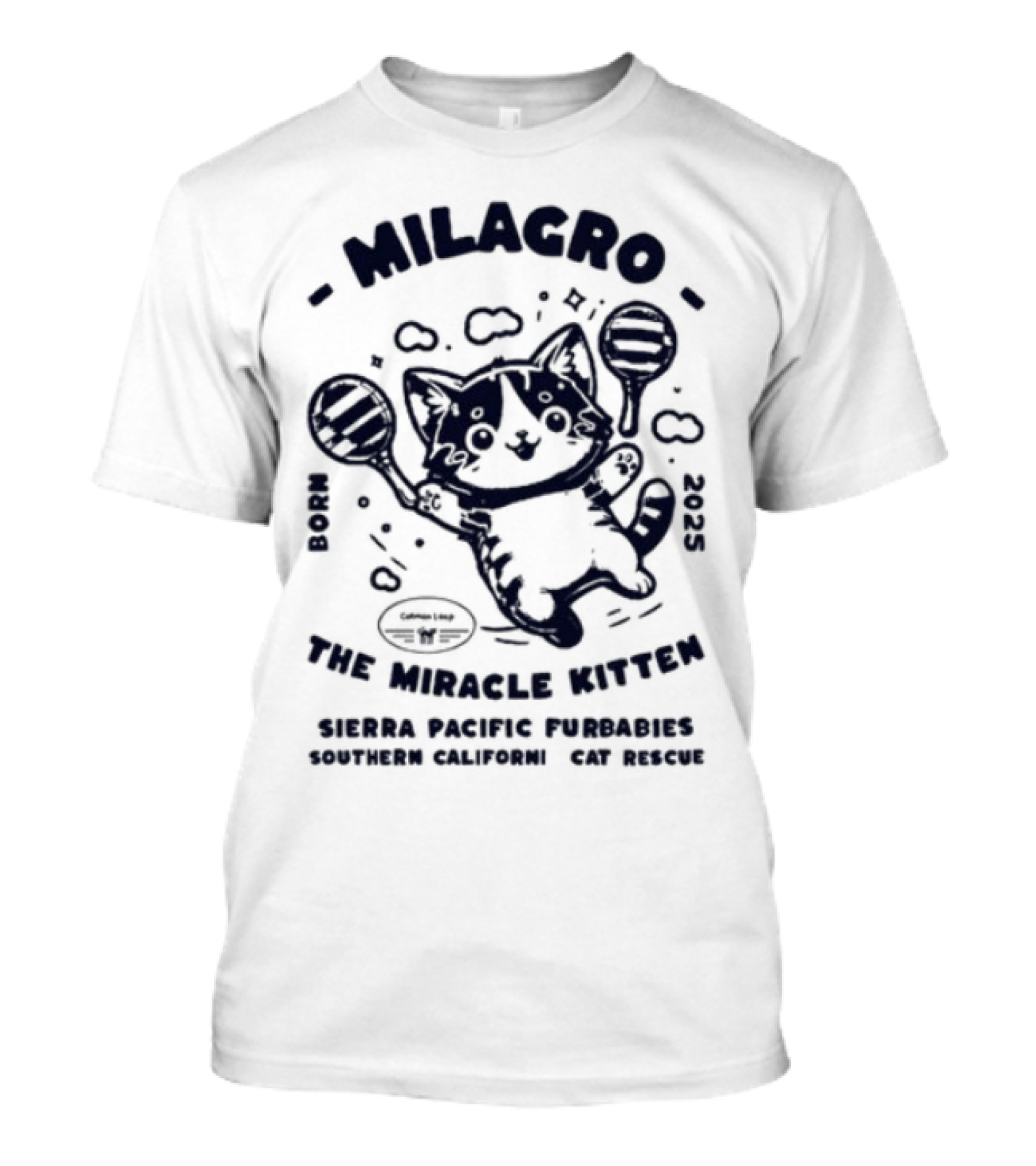 Milagro The Miracle Kitten Maria Souza Puppykat Coincidences Are Never T-Shirt