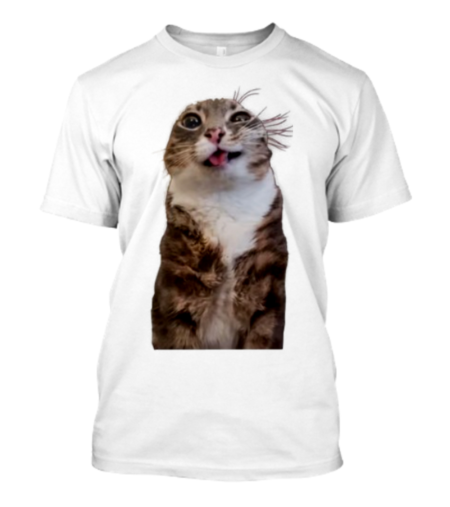 Rigby Cat Funny Feline Expression With Tongue Out T-Shirt