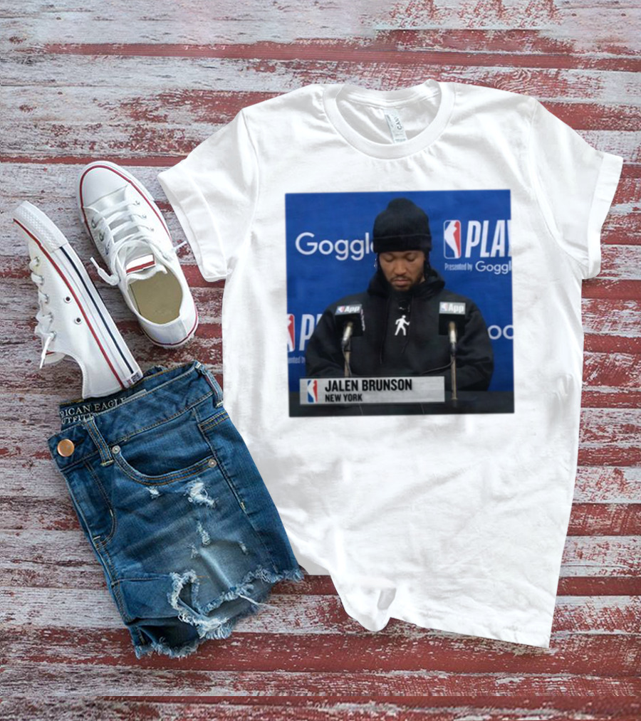 Jalen Brunson New York Press Conference NBA Playoffs Presented By Google T-Shirt