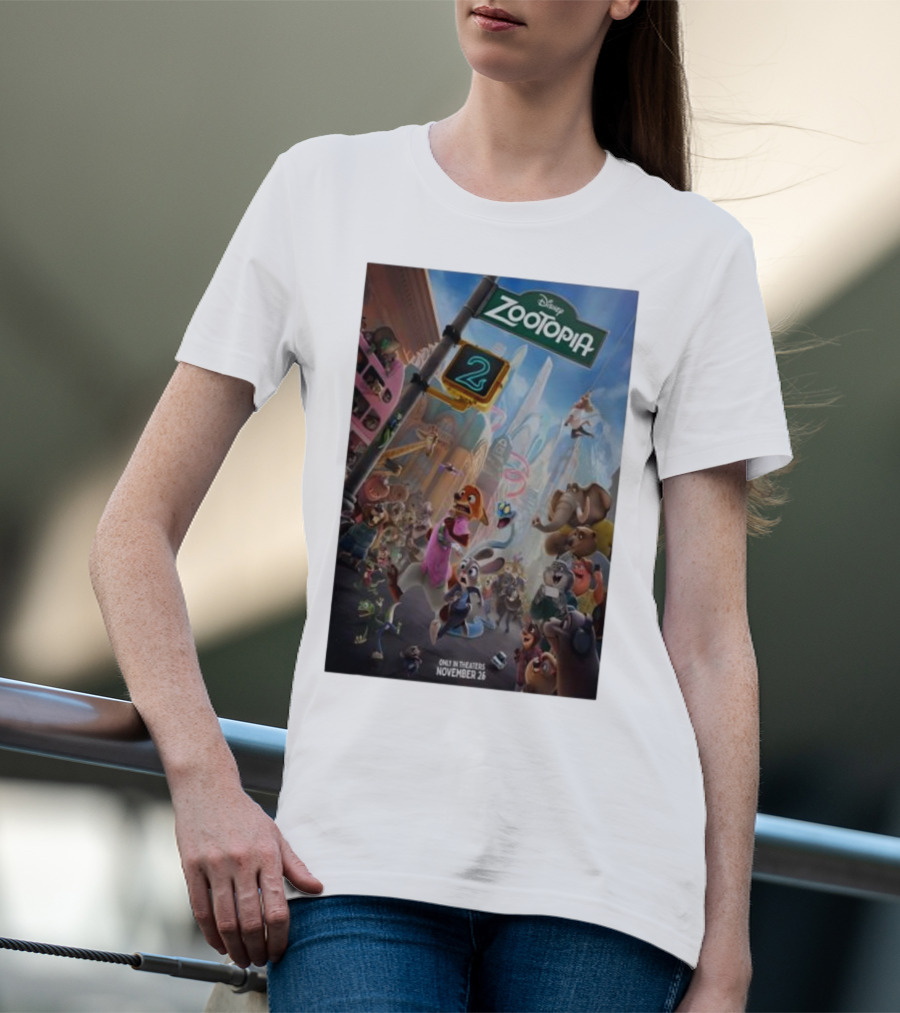 Disney Zootopia 2 Movie November 26 Only In Theaters T-Shirt