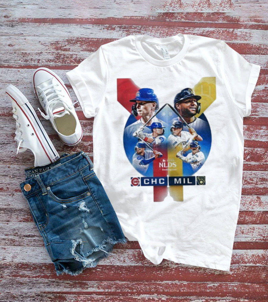 2025 MLB Postseason Chicago Cubs Vs Milwaukee Brewers NLDS Matchup T-Shirt