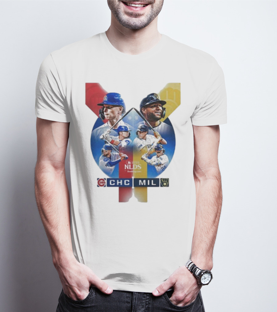 2025 MLB Postseason Chicago Cubs Vs Milwaukee Brewers NLDS Matchup T-Shirt