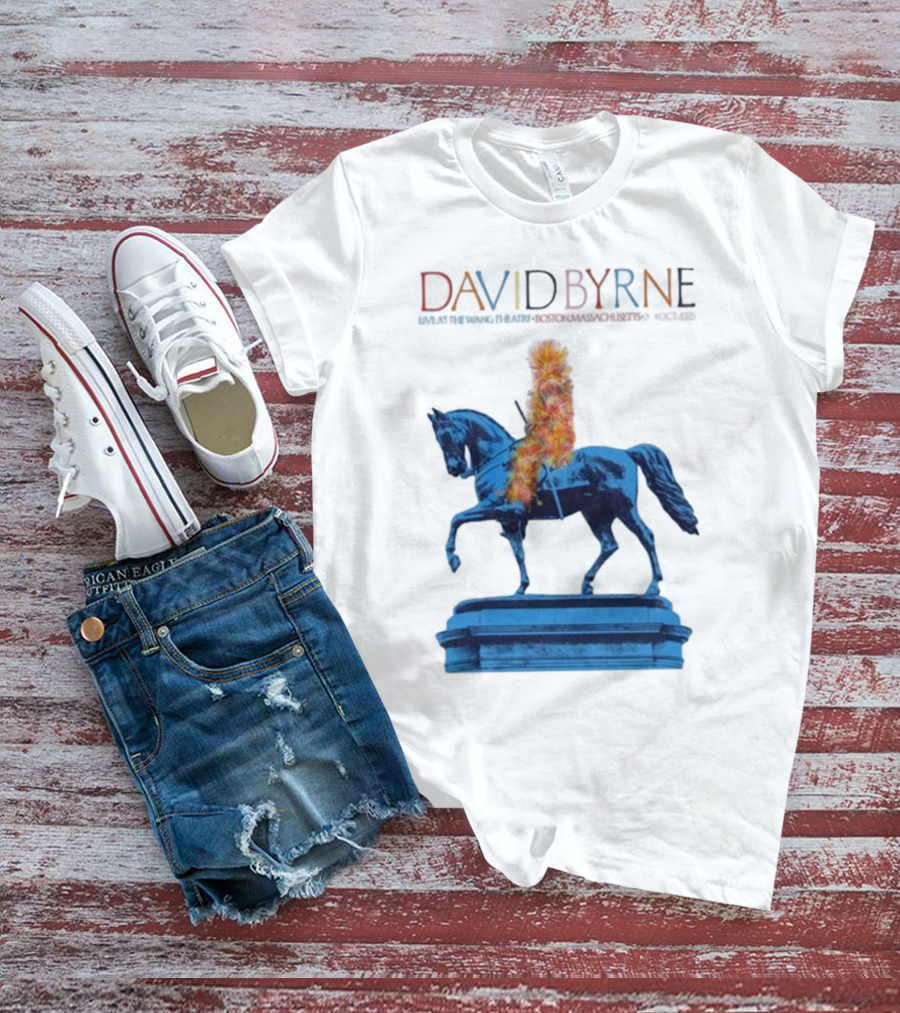 David Byrne Wang Theatre Boston MA Oct 2-4 2025 Tour T-Shirt