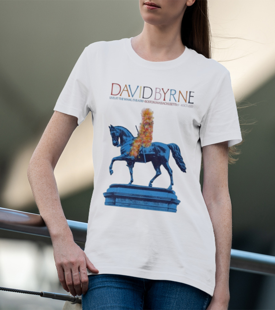 David Byrne Wang Theatre Boston MA Oct 2-4 2025 Tour T-Shirt