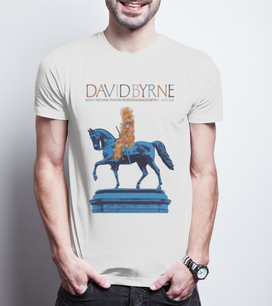 David Byrne Wang Theatre Boston MA Oct 2-4 2025 Tour T-Shirt
