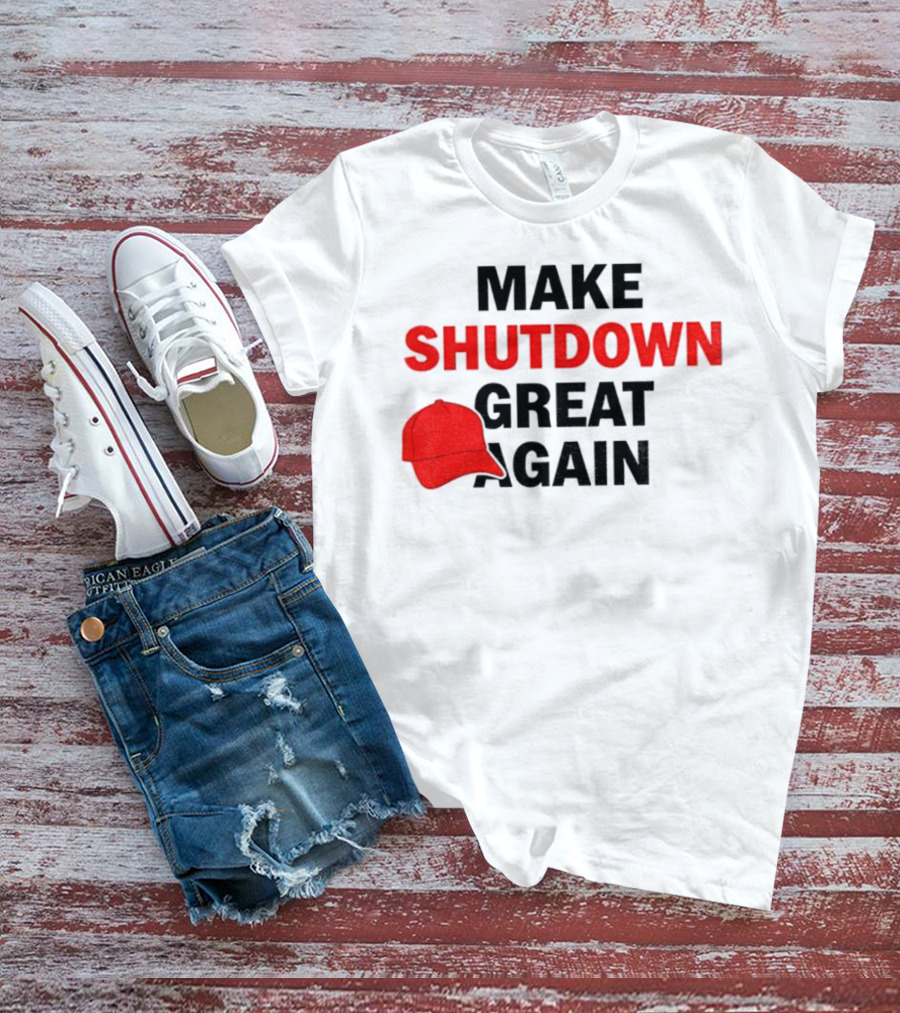 MAGA Make Shutdown Great Again Red Hat T-Shirt