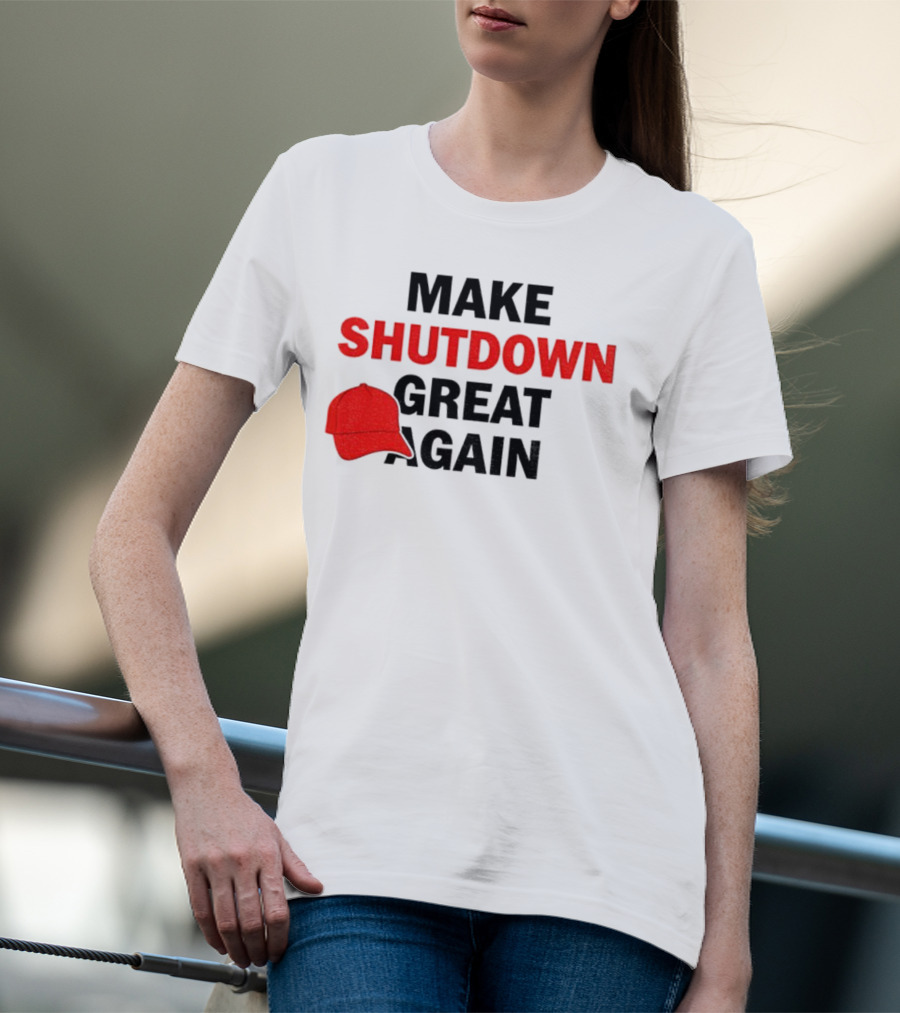 MAGA Make Shutdown Great Again Red Hat T-Shirt