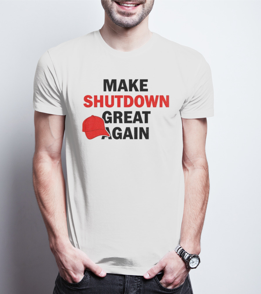MAGA Make Shutdown Great Again Red Hat T-Shirt