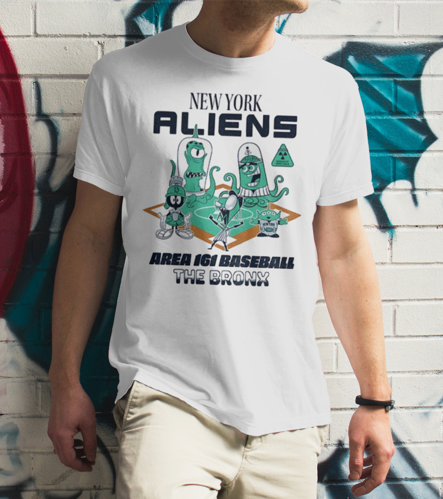 New York Aliens Area 161 Baseball The Bronx T-Shirt