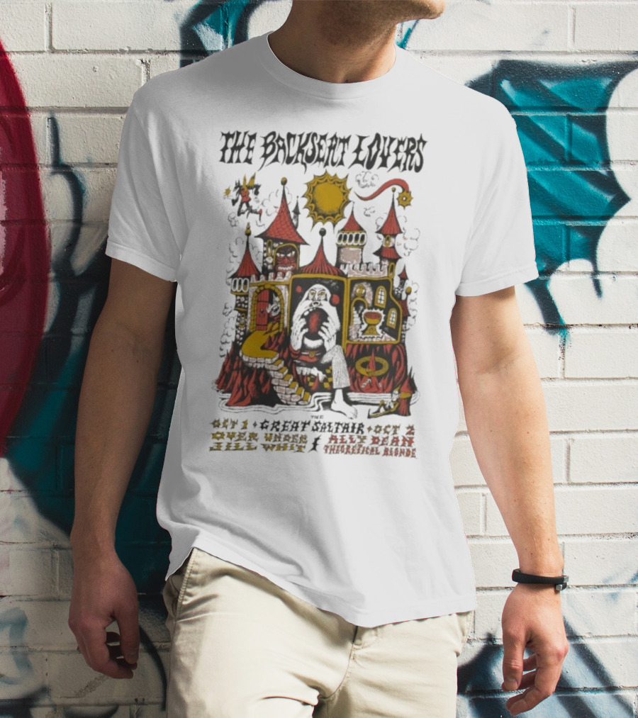 The Backseat Lovers Tour Unique Castle Artwork Oct 1 And 2 2025 T-Shirt