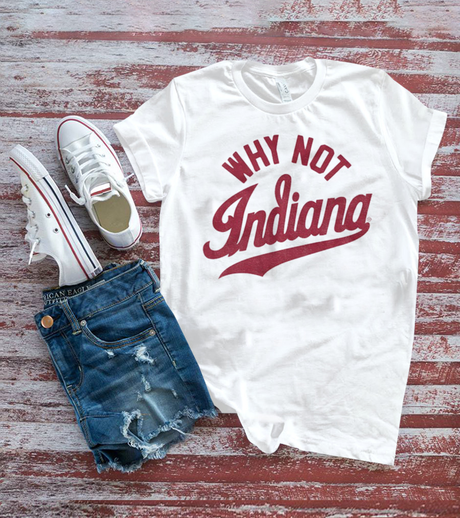 Why Not Indiana Hoosiers Crimson Football NFL 2025 T-Shirt