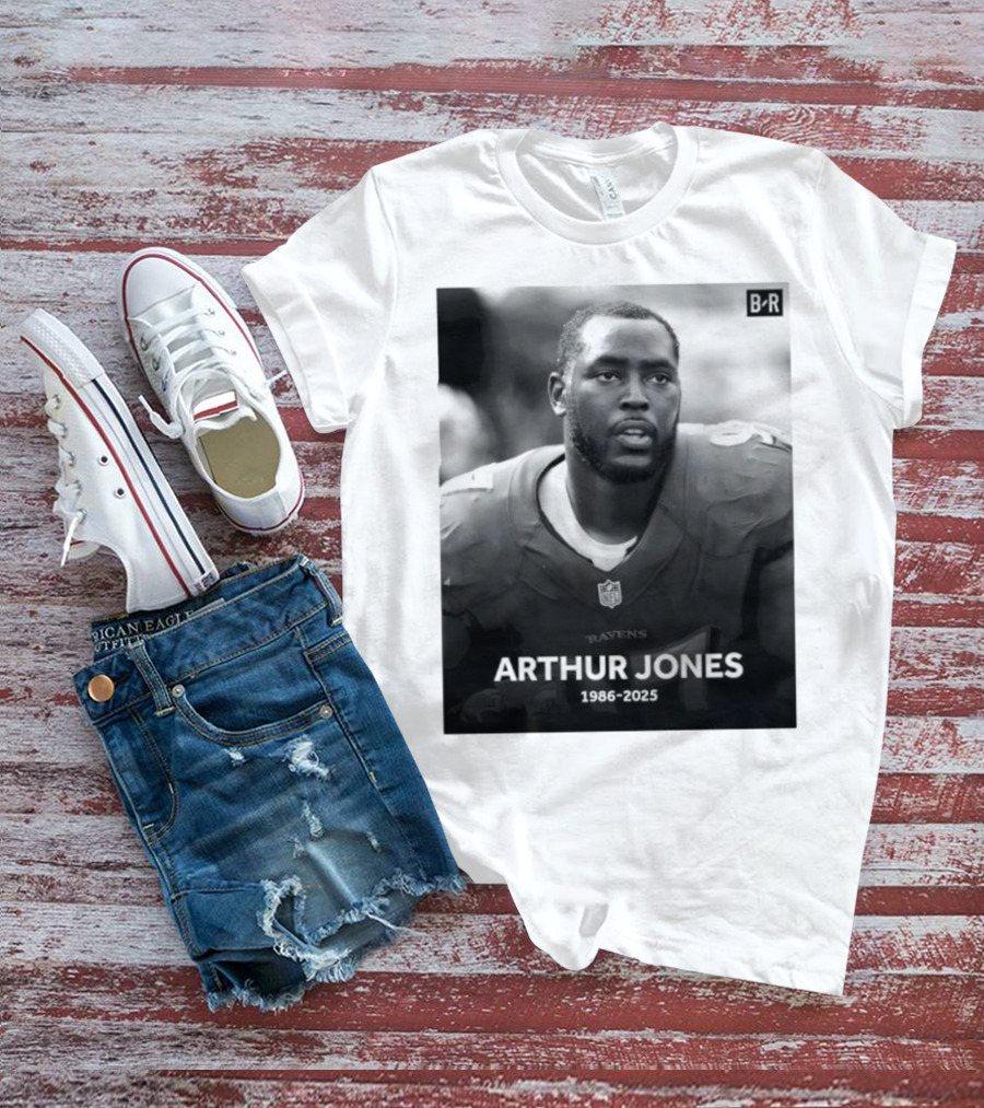 Arthur Jones Baltimore Ravens NFL Player Tribute 1986-2025 T-Shirt