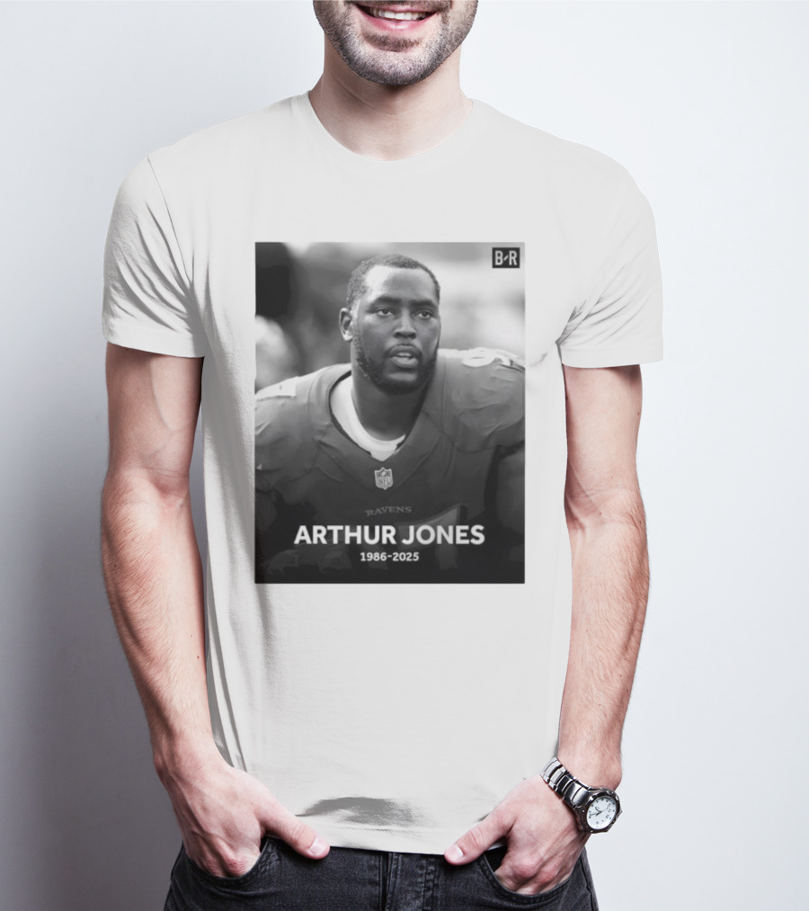 Arthur Jones Baltimore Ravens NFL Player Tribute 1986-2025 T-Shirt