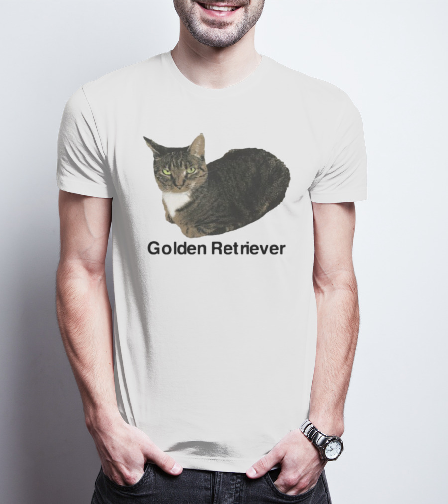 Henry Johnson Cat Humor Golden Retriever Caption T-Shirt