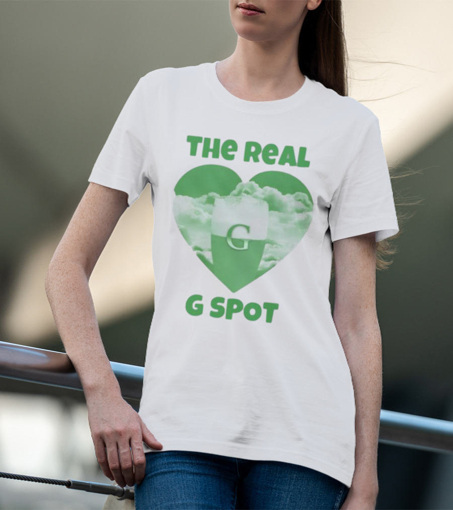 The Real G Spot Green Heart Cloud Pint T-Shirt
